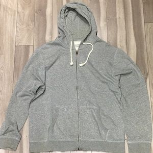 Men's Old Navy Gray Zip Hoodie Sweatshirt (Large)